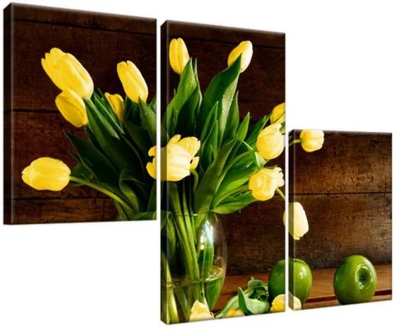 Obraz na plátne Žlté tulipány 90x60cm 2154A_3L