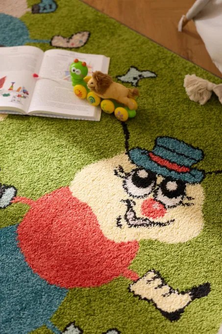 Detský koberec Funky Top Ivo zelený