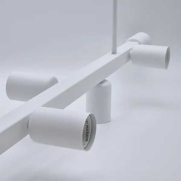 Luster na tyči ASTRID 8xE27/60W/230V biela