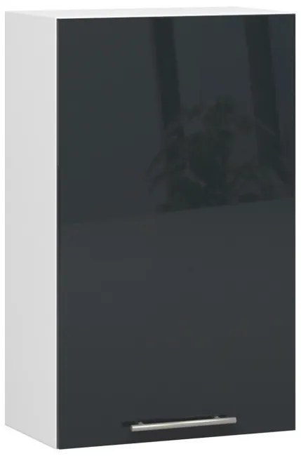 Horná kuchynská skrinka OLIWIA W 50 H720 biela / grafitová, lesk
