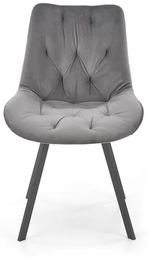 OTOČNÁ JEDÁLENSKÁ STOLIČKA TIARA ŠEDÁ