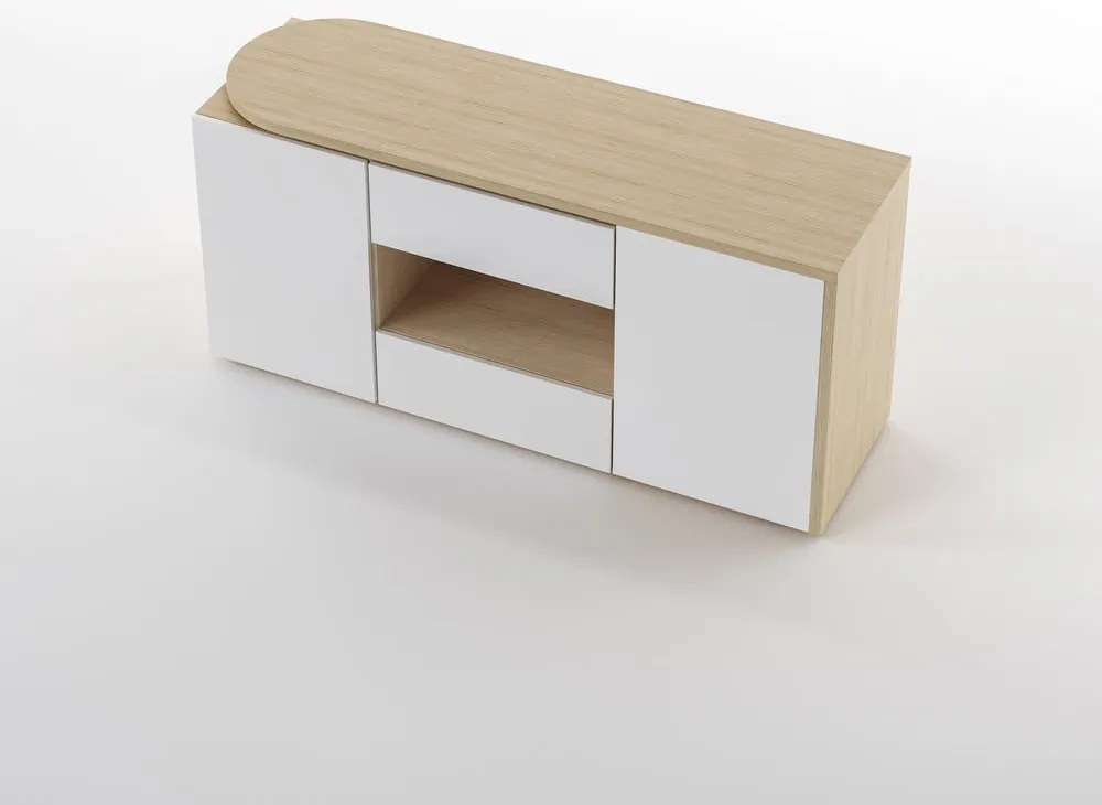 Pracovný stôl s doskou v dubovom dekore 48x159 cm Tango – TemaHome