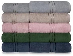 Bavlnený uterák Rondo 30x50 cm sivý