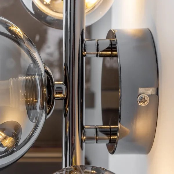 Brilagi - LED nástenné svietidlo MILLA 3xG9/3W/230V čierny chróm/dymová