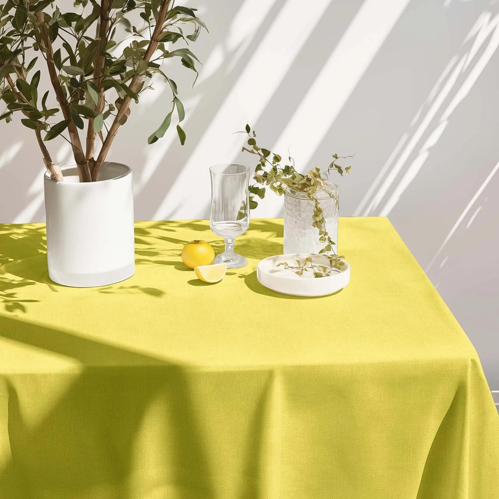 Goldea hranatý obrus malaga - limetkový 120 x 140 cm