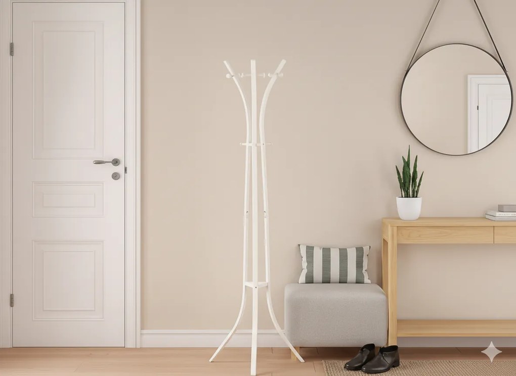 CH STOJACÍ VESÁK HEMDE 184 CM BIELY *5325