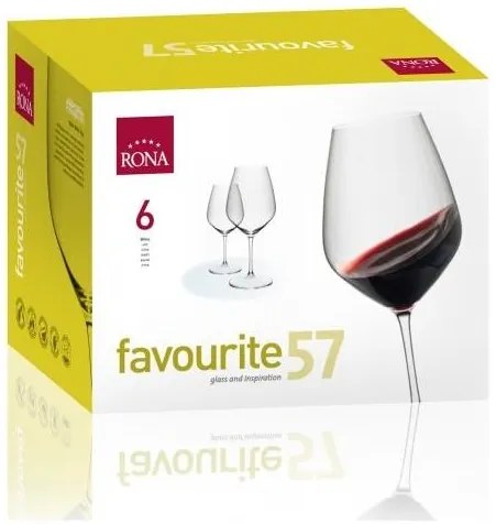 RONA POHÁR NA VÍNO 570ML SADA 6 KS