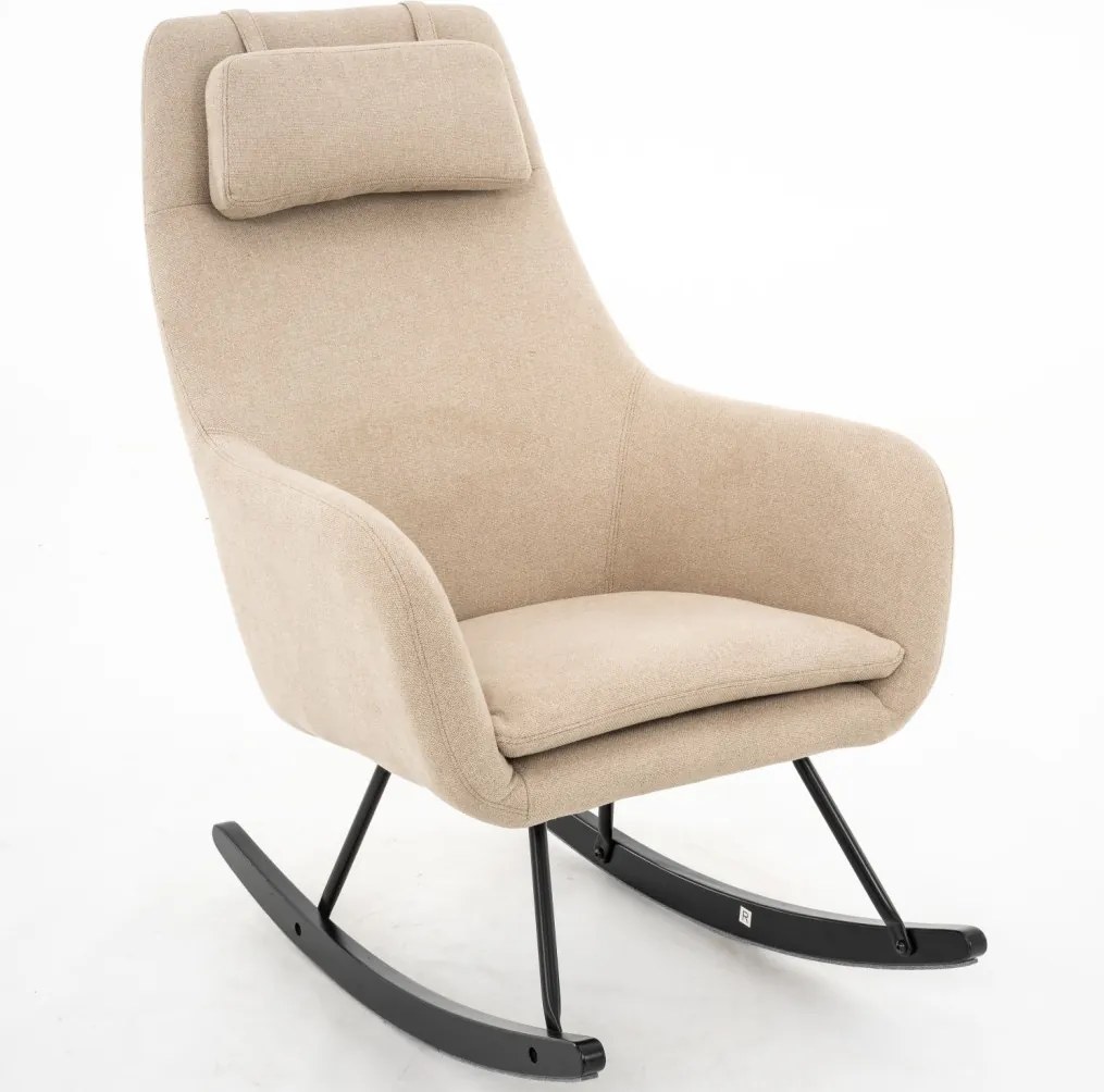 Hojdacie kreslo Galileo, béžová tkanina
