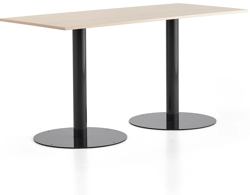 Stôl ALVA, 1800x800x900 mm, antracit, breza