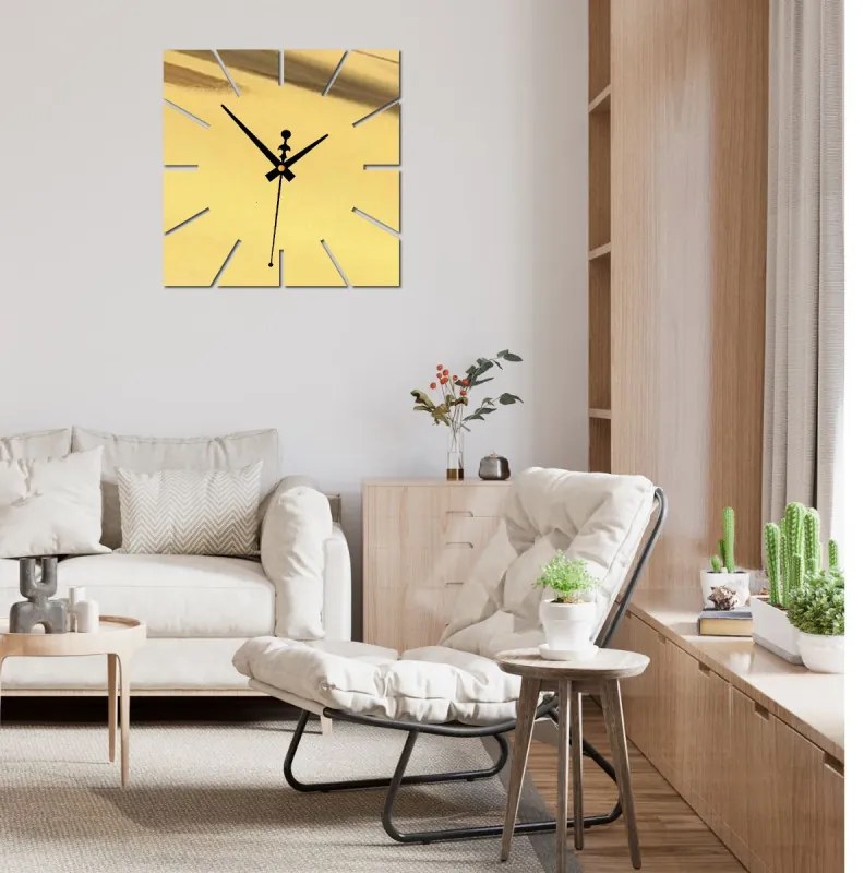 Nástenné hodiny minimalistický štvorcový dizajn | SENTOP X0099