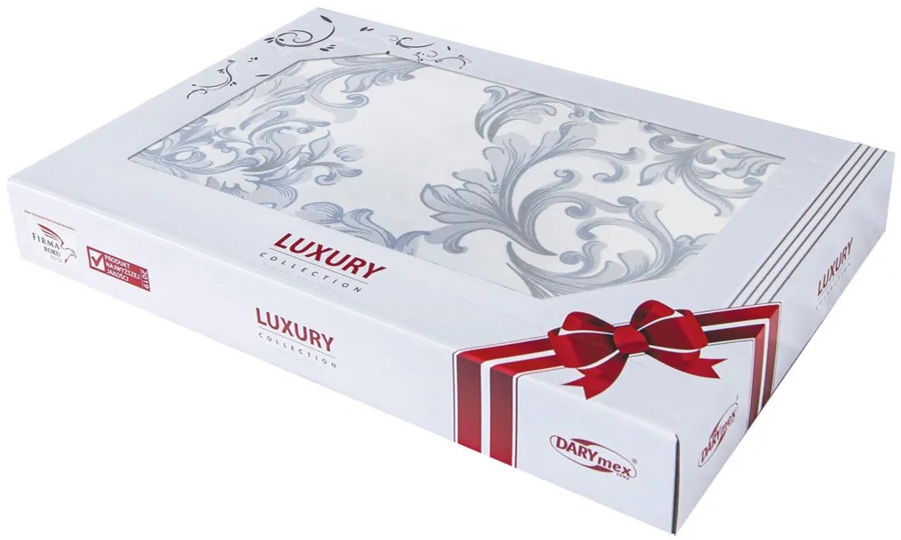 SATÉNOVÉ POSTEĽNÉ OBLIEČKY LUXURY OTELLO 200X220 CM, 2KS 70X80 CM VZOROVANÉ