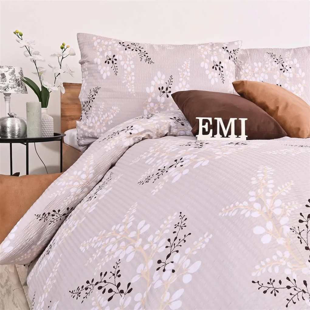 Obliečky krepové Daisy EMI: Štandardný set jednolôžko obsahuje 1x 140x200 + 1x 70x90
