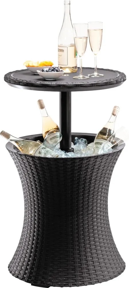 Okrúhly záhradný stolík so zásobníkom na ľad 49.5x49.5 cm Cool – Keter