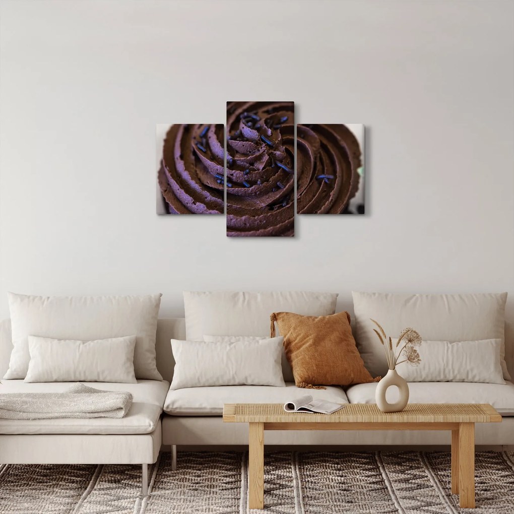 Obraz - Čokoládový Cupcake (90x60 cm)