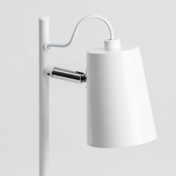 LED stolová lampa 1xE14/4,9W/230V biela