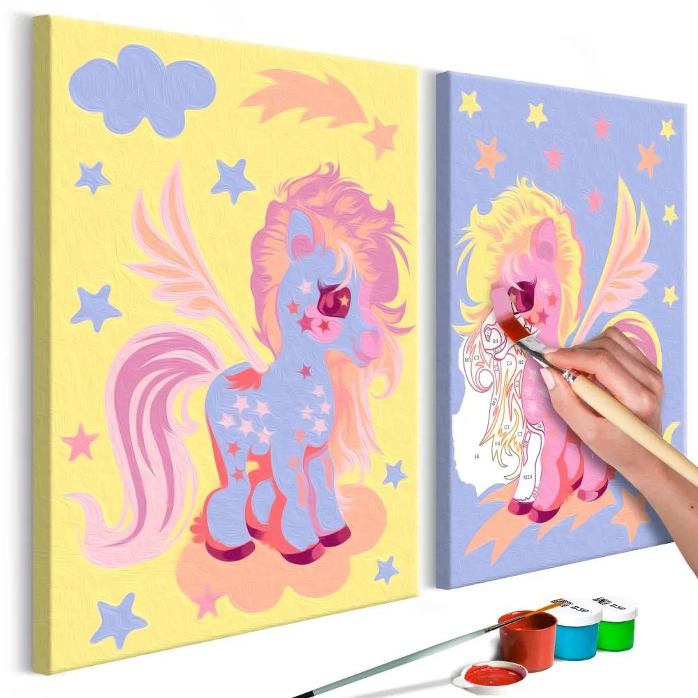 Maľovanie podľa čísiel - Magical Unicorns 33x23