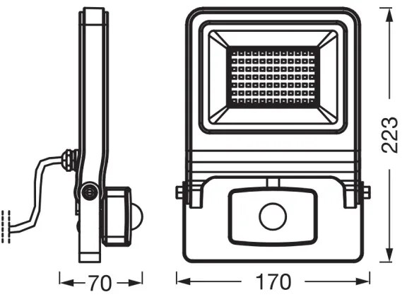 Osram - LED reflektor so snímačom ENDURA LED/50W/230V 3000K IP44
