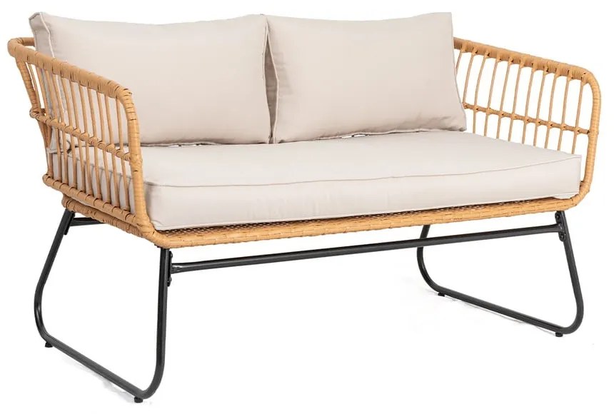 Béžový záhradný nábytok z umelého ratanu Bonami Essentials Vistdal