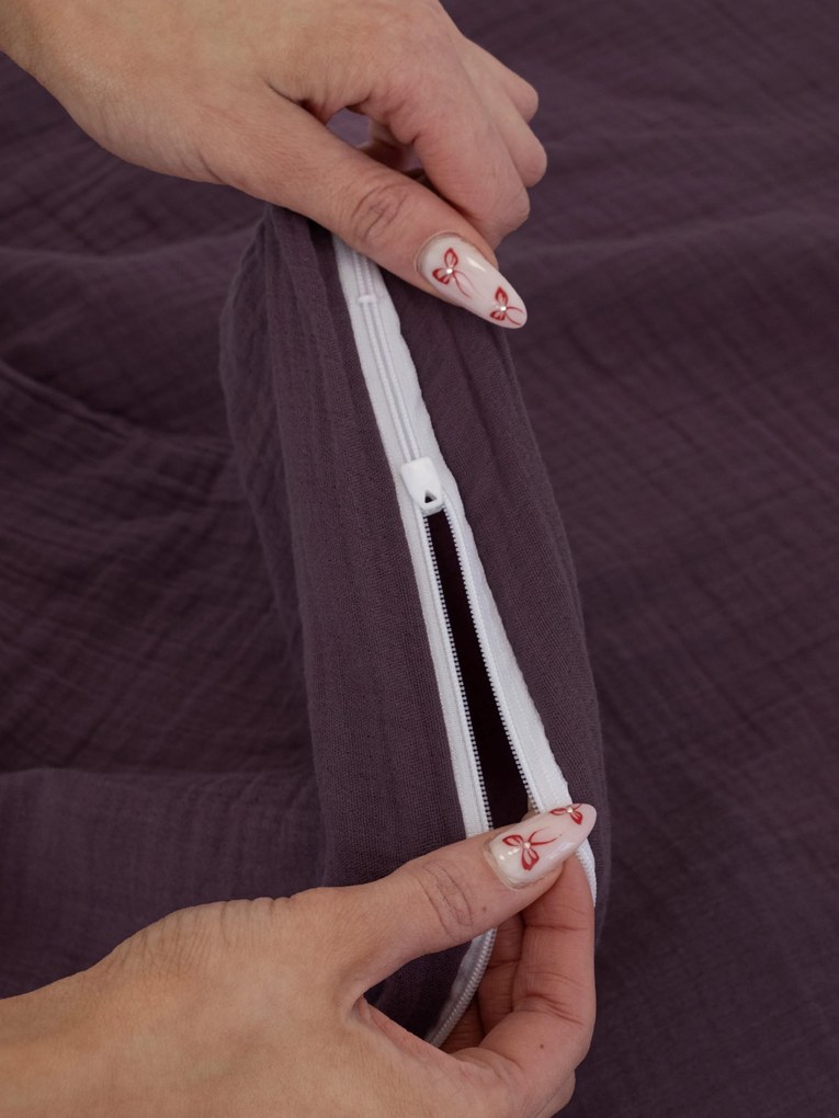 Mušelínové obliečky – Alexia ametystová