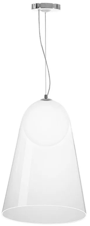 Toolight - závesná sklenená lampa G9 25W APP1029-1CP, strieborná, OSW-09485