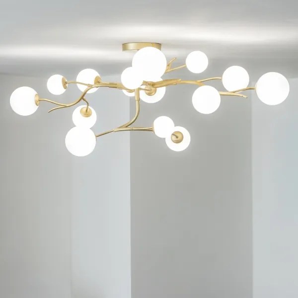 Brilagi - LED Prisadený luster MISTEL 15xG9/3W/230V zlatá/biela