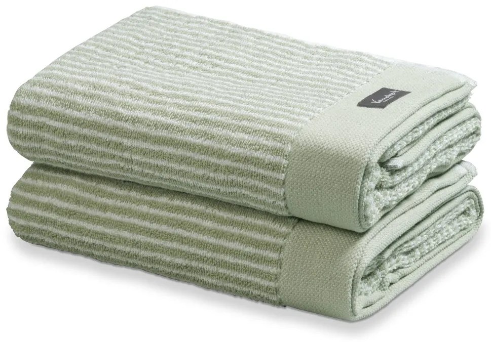 Vandyck uterák Home Petit Ligne Smoke green - 30x50 cm