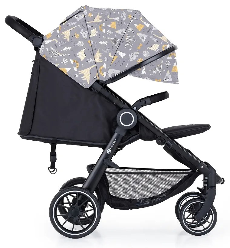 PETITE&MARS kočík Street+ RWS black + strieška limited 100 prehistoric