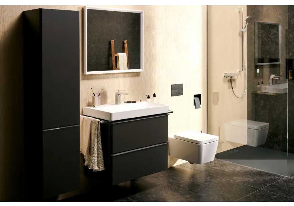 Hansgrohe Tecturis E, páková umývadlová batéria 110 CoolStart EcoSmart+ s odtokovou garnitúrou, chrómová, HAN-73014000