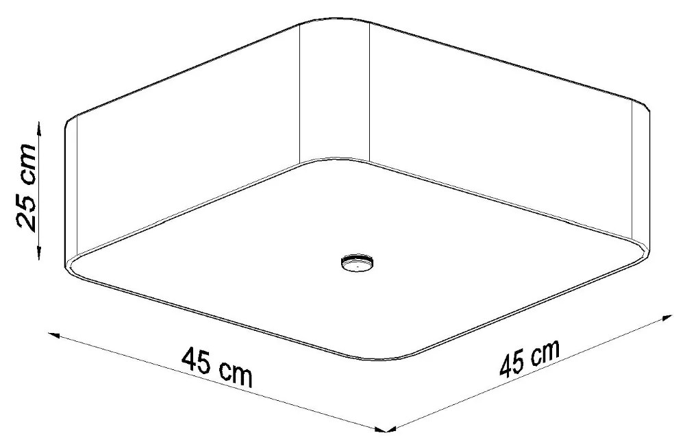 Stropné svietidlo LOKKO 45 biele