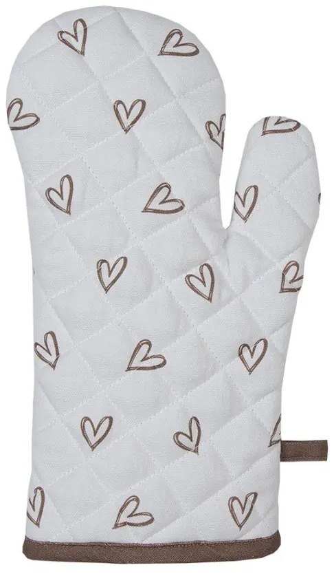 Bavlnená chňapka s motívom zajačika a srdiečok Bunnies in Love - 18*30 cm