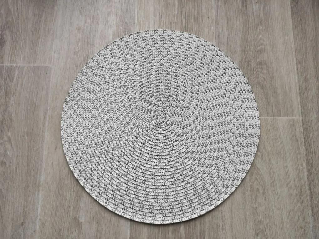 Prestieranie okrúhle 38 cm - sivobiele | BIANO