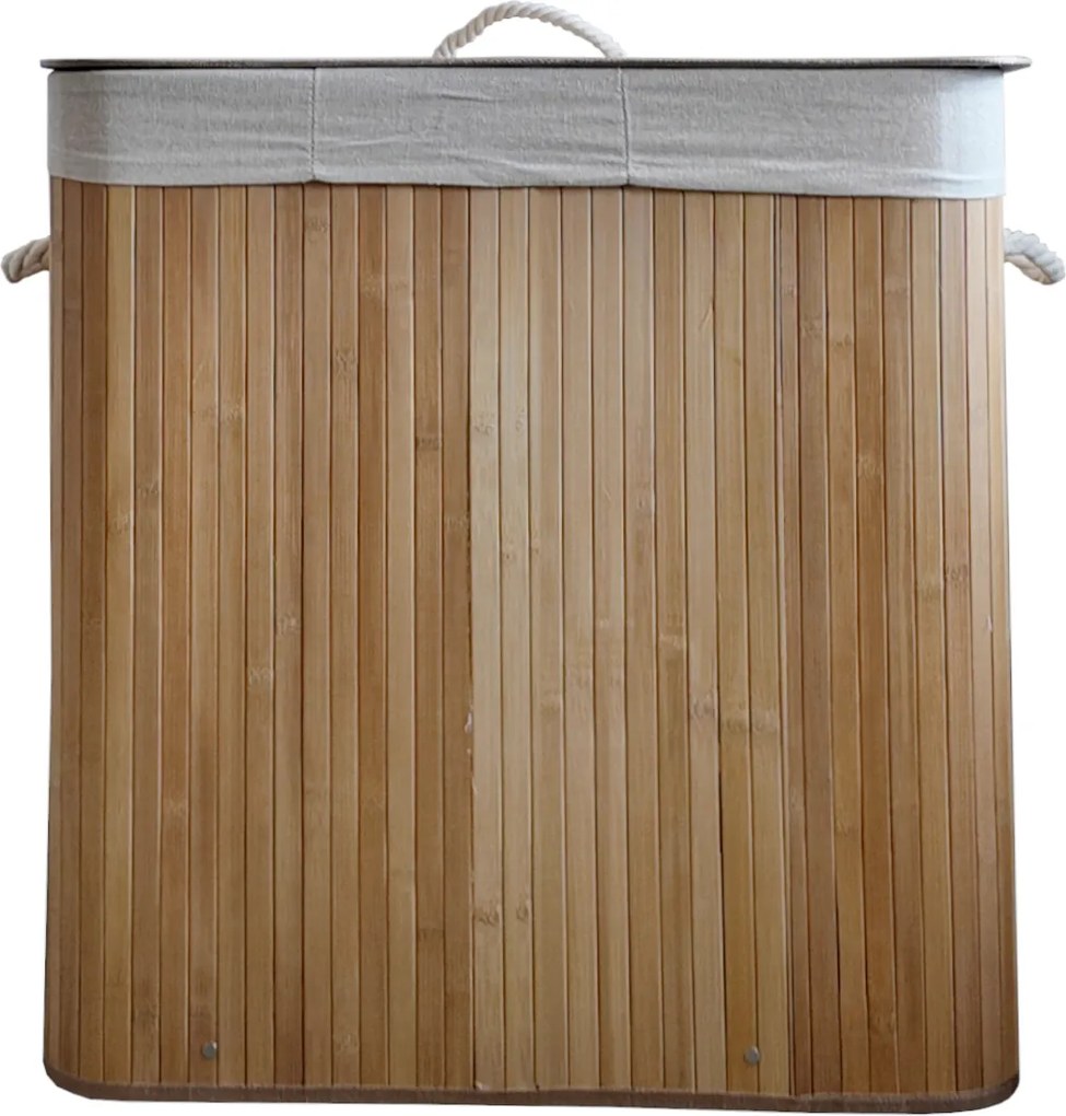 TRENDIE Bambusový kôš na prádlo 150l svetlohnedý + DARČEK