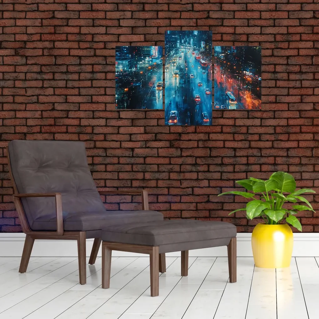Obraz - Veľkomesto, olejomaľba (90x60 cm)