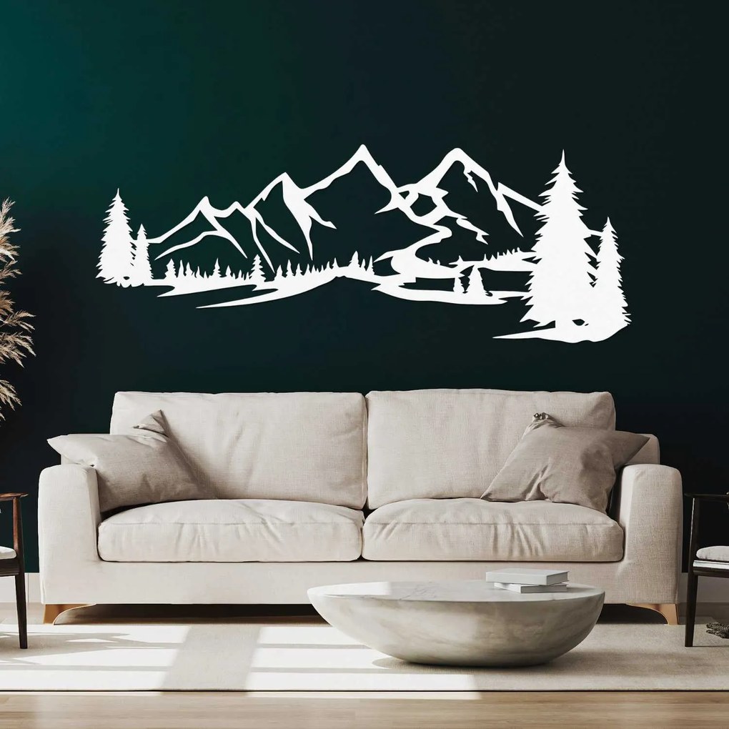 SENTOP | Drevený obraz na stenu hory a les | SENTOP PR0414