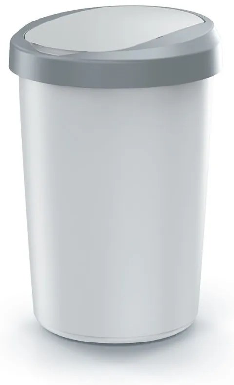 Odpadkový kôš COMPACTO 40 L popolavý/svetlosivý