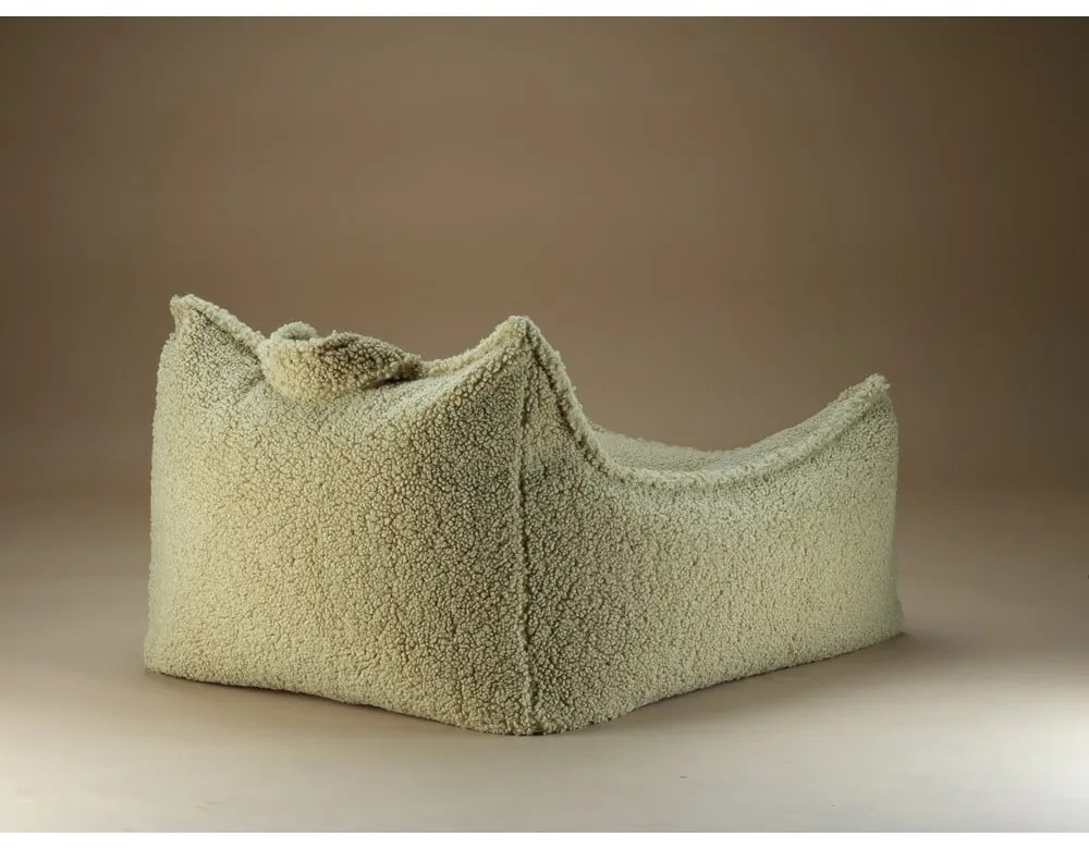 Zelený detský sedací vak z textílie buklé Chair – Wigiwama