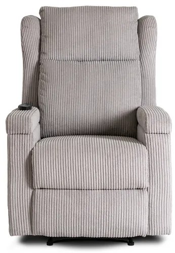 Masážne kreslo ANDREA, sivý menčester