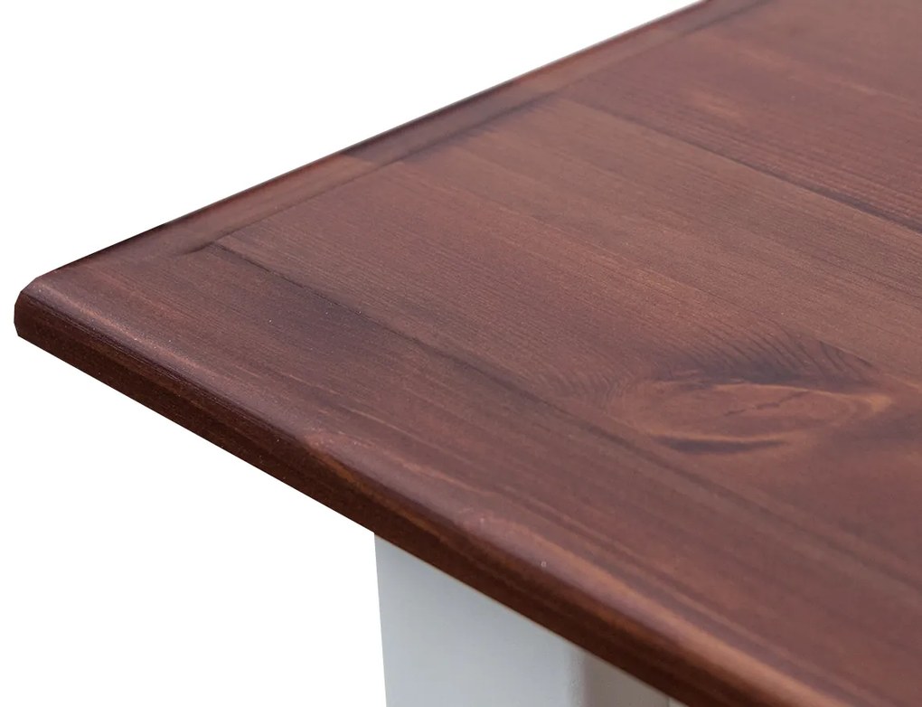 PROXIMA.store - Rustikálny toaletný stolík 0.3 - BELLUNO ELEGANTE FARBA: biela - dub