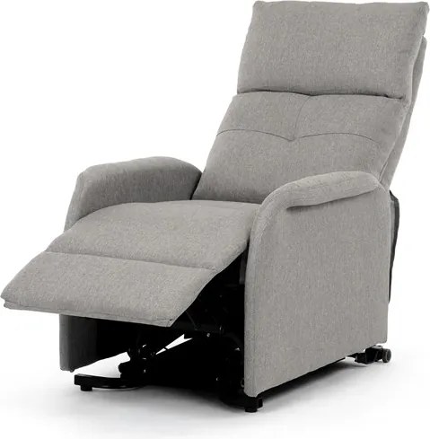 Autronic BONTEC Polohovacie kreslo, elektrické káblové ovládanie, krémová, látka, TV-5482 CRM2 Farba: Šedá