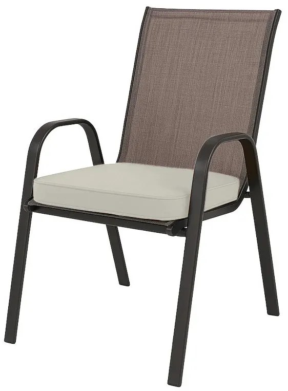 Vonkajší podsedák na stoličku VIREON 44x45 cm, slonovinová kosť