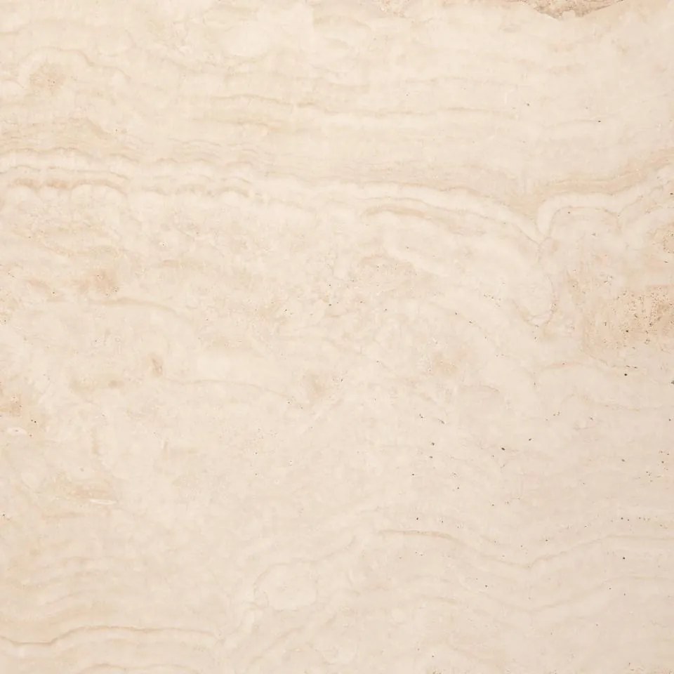 Konferenční stolek Prunus 80 cm béžový mramor/chrom