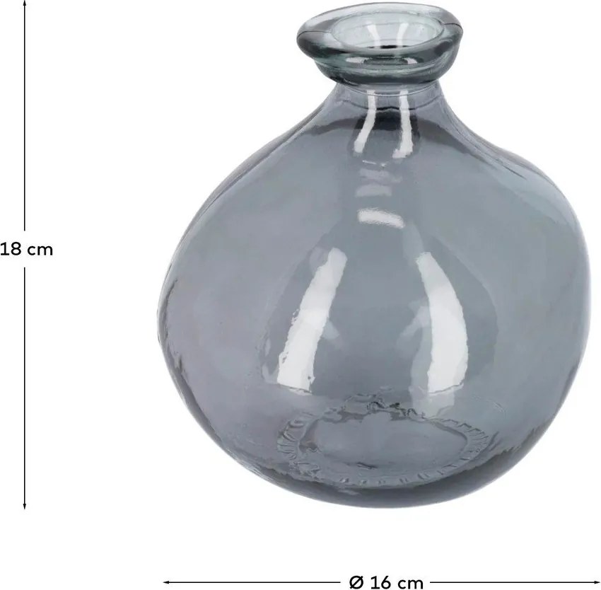 Sivá váza (výška 18 cm) Brenna – Kave Home