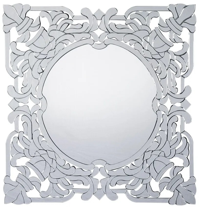 ARTEHOME Mimoriadne štvorcové zrkadlo v bohato zdobenom ažurovom ráme 100x100 cm Elizabeth