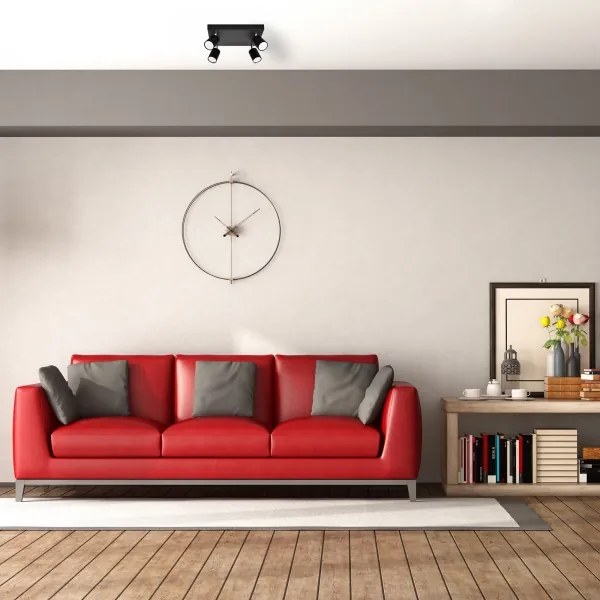 LED Bodové svietidlo TUNE 4xGU10/4,8W/230V čierna