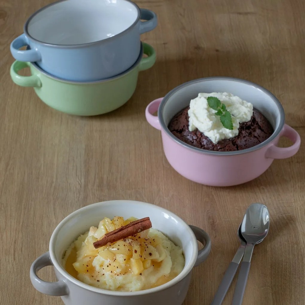 Mäser Súprava polievkových misiek 4 ks MAILA – 12,5 cm, svetlomodrá mix