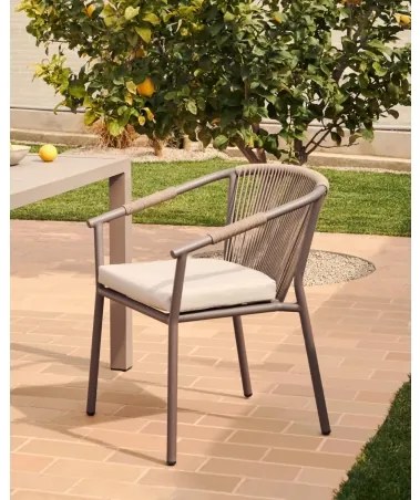 XELIDA záhradná stolička Hnedá