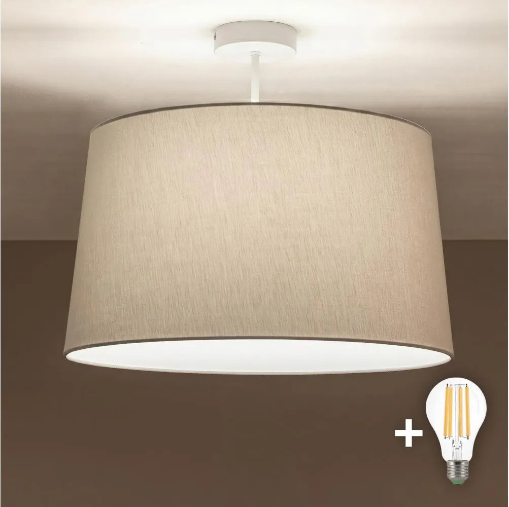 BRILAGI - LED prisadený luster CERIA 1xE27/60W/230V priemer 45 cm biela/šedá