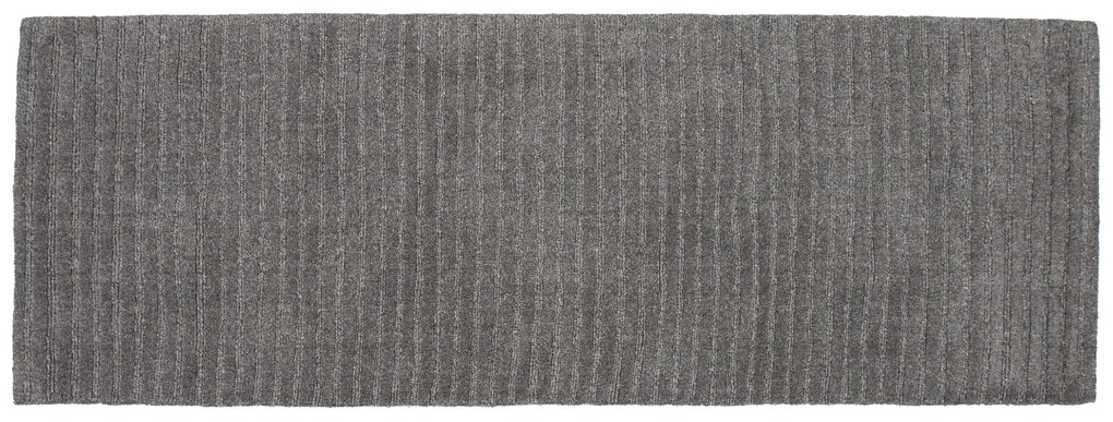 Vlnený koberec MILTON 200x70 cm, sivý