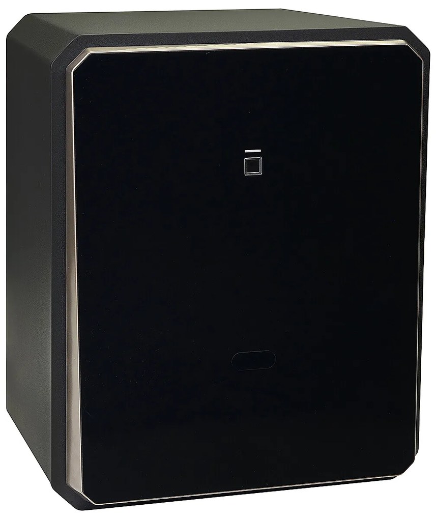 Oceľový sejf s elektronickým zámkom na číselný kód a odtlačok prsta RICHTER RS.45.LUX.FIN, RICHTER černá