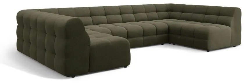 Zelená rohová pohovka (do "U") Kendal – Micadoni